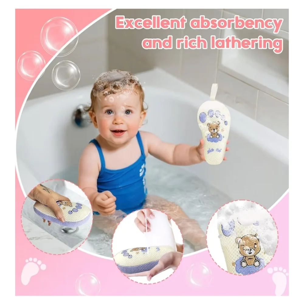 Baby and Kids Bath Loofah Sponge (2 Pack)